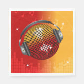 ディスコきらめくボール スタンダードランチョンナプキン (正面)