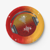 ディスコきらめくボール ペーパープレート (正面)