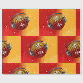 ディスコきらめくボール ラッピングペーパー (フラット)