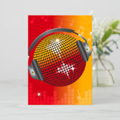 ディスコきらめくボール 招待状