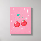 ディスコさくらんぼ1 キャンバスプリント (正面)