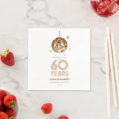 ディスコで乾杯！結婚60周年記念パーティー スタンダードカクテルナプキン (インサイチュ)