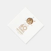 ディスコで乾杯！結婚60周年記念パーティー スタンダードカクテルナプキン (角)