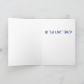 ディスコで踊るクレイジー・キャット・レディの友人たち カード (内部)