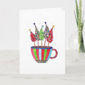 ディスコのクリスマスティーカード シーズンカード (正面)