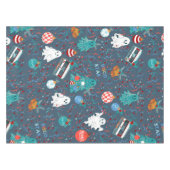 ディスコのクリスマス音楽カセット幽霊 テーブルクロス (正面(横))