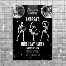 ディスコのスケルトン踊りバースデーパーティー
