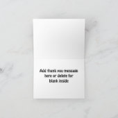 ディスコのダンスはメッセージカード感謝していしています サンキューカード (内部)