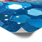 ディスコのバレーボールのポスター ポスター (角)