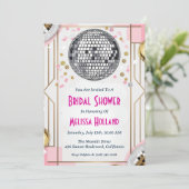 ディスコのブライダルシャワー招待 招待状 (スタンド正面)