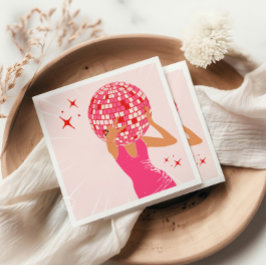 ディスコのヘッドガール スタンダードカクテルナプキン