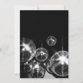 ディスコのボールリッツ誕生日パーティー 招待状 (裏面)