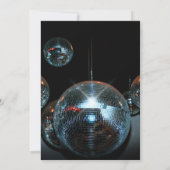 ディスコのボールリッツ誕生日パーティー 招待状 (裏面)