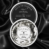 ディスコのボール誕生日パーティーへの招待 招待状