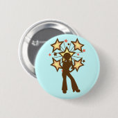 ディスコのママ 缶バッジ (正面&裏面)