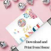 ディスコの夜の誕生日遠くにパーティーのサイン ポスター