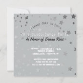 ディスコの女王のダンスの誕生会|の70sディスコの球 招待状 (裏面)