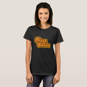 ディスコの最低、レトロ70sロゴ tシャツ