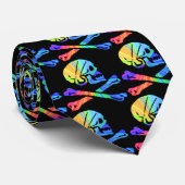 ディスコの海賊旗のタイ ネクタイ (ロール)