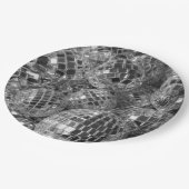 ディスコの球のオーナメント ペーパープレート (アングル)