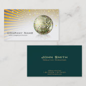 ディスコの球のプロフィールカード 名刺 (正面/裏面)