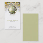 ディスコの球のプロフィールカード 名刺 (正面/裏面)