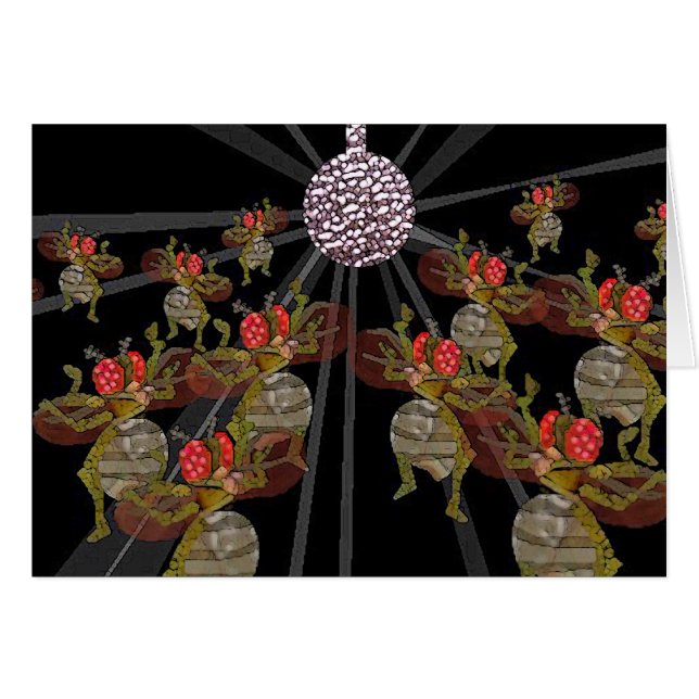 ディスコの球の下で踊っているミバエ (正面横)