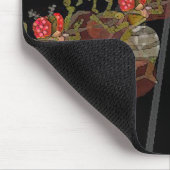 ディスコの球の下で踊っているミバエ マウスパッド (コーナー)