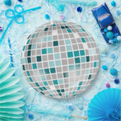 ディスコの球の誕生会の紙皿 ペーパープレート (パーティー)