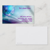 ディスコの球の音楽業界カード 名刺 (正面/裏面)