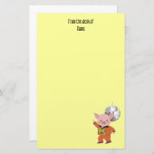 ディスコの球を持つディスコのブタ 便箋 (正面/裏面)