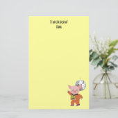 ディスコの球を持つディスコのブタ 便箋 (スタンド正面)