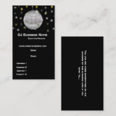 ディスコの球及びライト名刺 名刺 (正面/裏面)