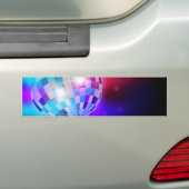 ディスコの球 バンパーステッカー (車上)