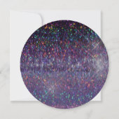 ディスコの球、70年代のディスコのダンスの誕生会 招待状 (裏面)