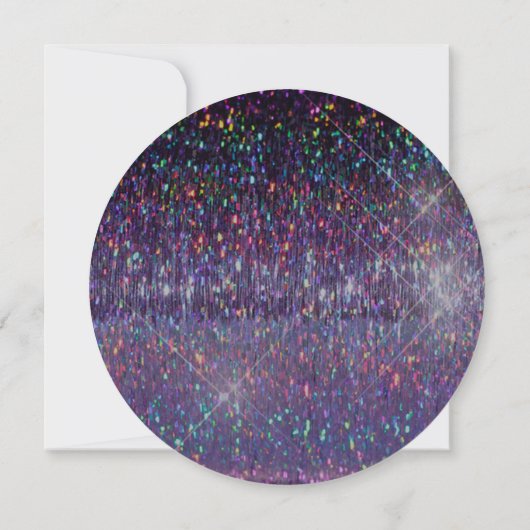 ディスコの球、70年代のディスコのダンスの誕生会 招待状 (裏面)