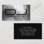 ディスコの球Djの名刺 名刺 (正面/裏面)