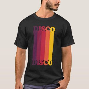 ディスコの70年代のスタイル色の70年代のディスコのファンクのヴィンテー Tシャツ