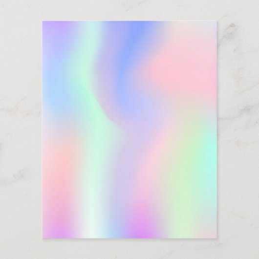 ディスコはピンクのホログラフィック誕生日の招待をダンス (裏面)