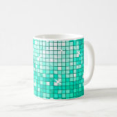 ディスコは水のマグをタイルを張ります コーヒーマグカップ (正面右)