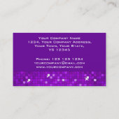 ディスコは紫色の名刺をタイルを張ります 名刺 (裏面)