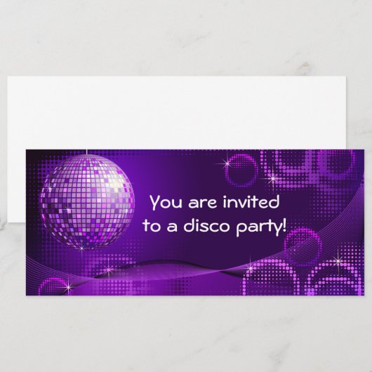 ディスコへの招待 招待状 (正面/裏面)
