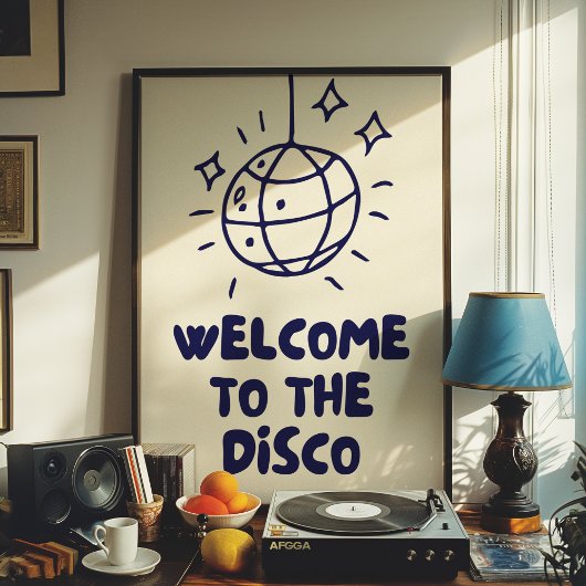 ディスコへようこそ | ホームデコールプリント | ポスター