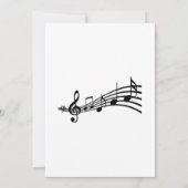 ディスコをテーマにしたブライダルシャワーでダウン&ブギー 招待状 (裏面)