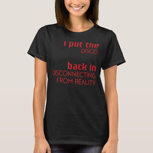 ディスコを外に戻した Tシャツ (正面)