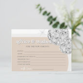 ディスコアドバイス＆ウィッシュベイビーシャワーゲームカード エンクロージャーカード (スタンド正面)