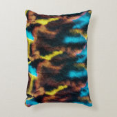 ディスコイカットパターン。カラーのダーティアートの背景。 アクセントクッション (正面(垂直))