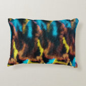 ディスコイカットパターン。カラーのダーティアートの背景。 アクセントクッション (裏面)