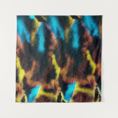 ディスコイカットパターン。カラーのダーティアートの背景。  タペストリー (正面)