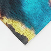 ディスコイカットパターン。カラーのダーティアートの背景。  フリースブランケット (角)